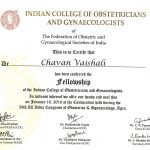 Certificate - Dr. Vaishali Chavan