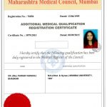 Certificate - Dr. Vaishali Chavan