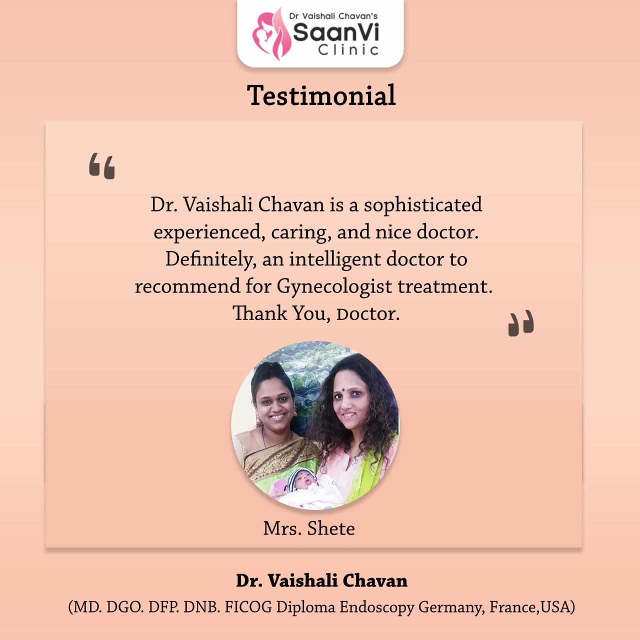 Gynaec endoscopic surgeon in Wanowrie | Dr. Vaishali Chavan